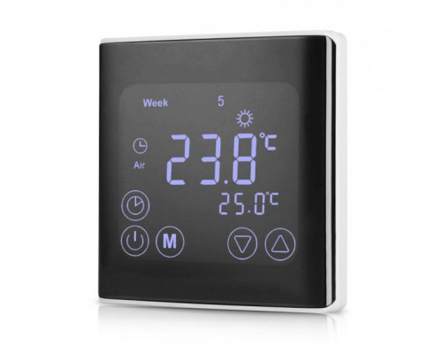 Терморегулятор для теплого пола EcoTerm BSN Черный