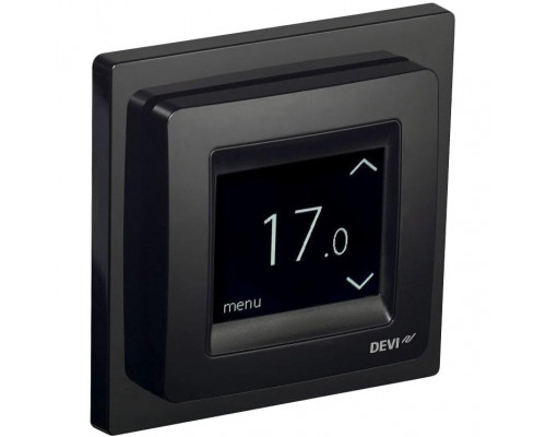 Терморегулятор для теплого пола DEVIreg Touch Черный