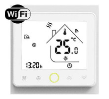 Терморегулятор для теплого пола Castle серия TWE 02 Белый с Wi-Fi