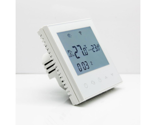 Программируемый Терморегулятор для теплого пола EcoTherm SN WI-FI White