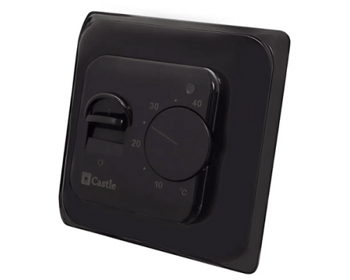 Механический Терморегулятор для теплого пола Castle М5.16 Черный