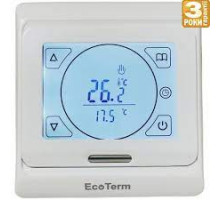 Програмований терморегулятор для теплого пола ECOTERM DIGITAL SEN Білий