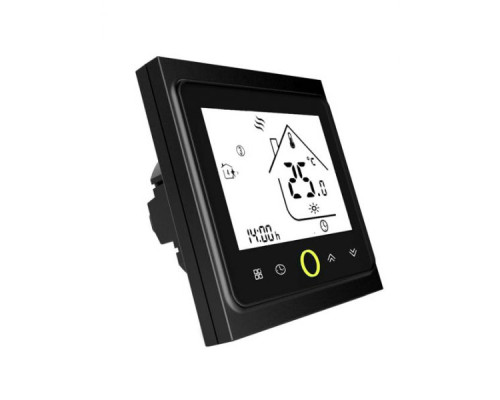 WIFI Терморегулятор для теплого пола EcoTerm PRO WI-FI Чорний
