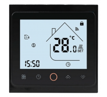 Терморегулятор для теплого пола Castle серия TWE02 Черный С Wi-Fi