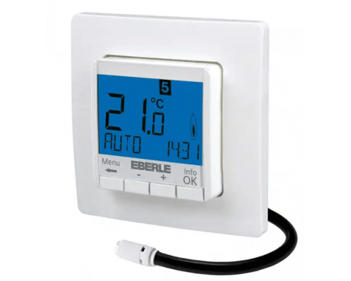 Программируемый Терморегулятор для теплого пола Eberle FIT 3F Белый