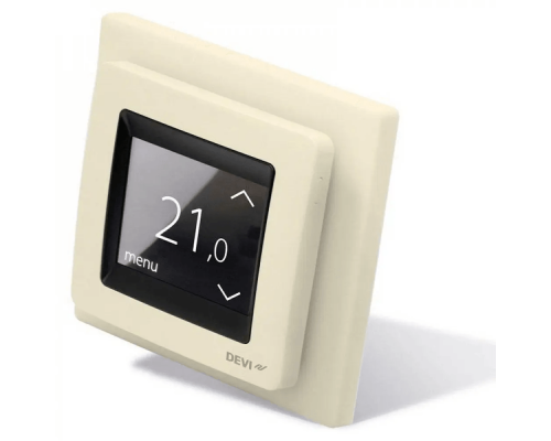 Терморегулятор для теплого пола DEVIreg Touch Бежевый 