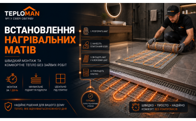 Встановлення нагрівальних матів