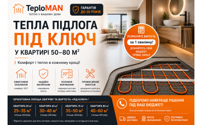 Скільки реально коштує тепла підлога «під ключ» у квартирі 50–80 м² у 2026–2027 році