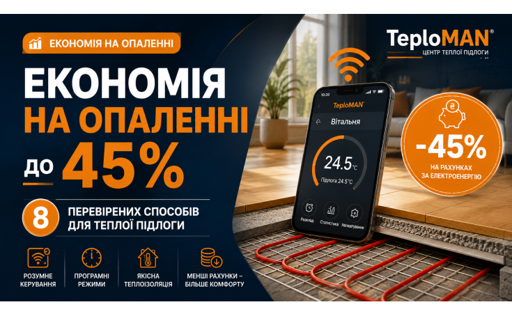 Економія на опаленні: 8 перевірених способів знизити рахунки з теплою підлогою у 2026–2027 році