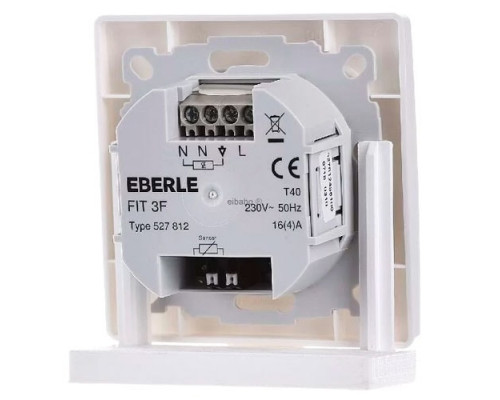 Программируемый Терморегулятор для теплого пола Eberle FIT 3F Белый