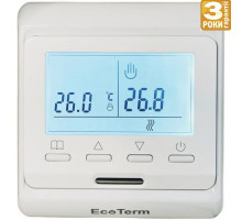 Терморегулятор для теплого пола EcoTerm Digital Белый