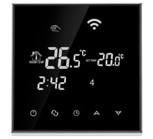 Программируемый Терморегулятор для теплого пола EcoTerm SN WI-FI Черный