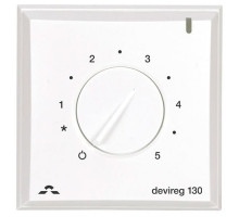 Механический Терморегулятор для теплого пола  Devireg  130 Белый