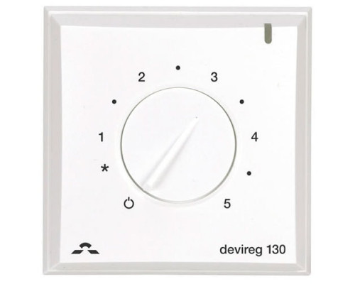 Механічний терморегулятор для теплого пола Devireg 130 Білий