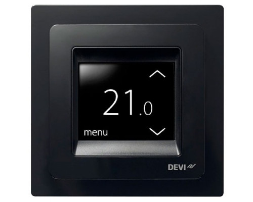 Терморегулятор для теплого пола DEVIreg Touch Черный