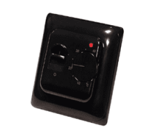 Механический Терморегулятор для теплого пола EcoTerm mex Черный