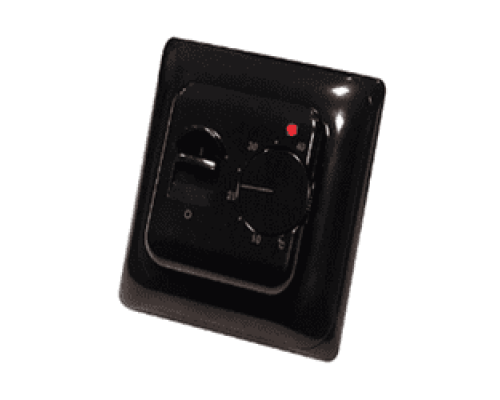 Механічний Терморегулятор для теплого пола EcoTerm mex Чорний