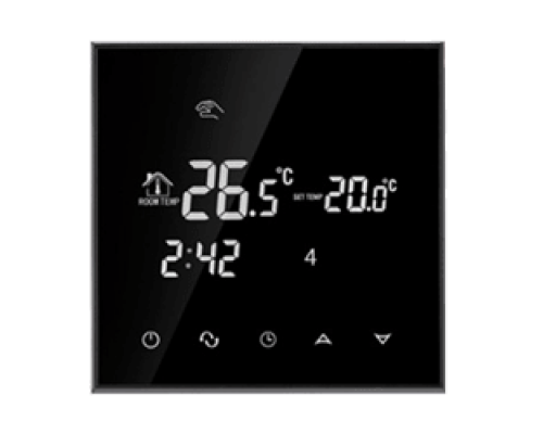 Программируемый Терморегулятор для теплого пола Warm Life Черный