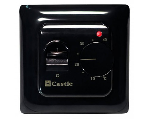 Механический Терморегулятор для теплого пола Castle М5.16 Черный