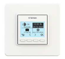 Програмований терморегулятор для теплого пола Terneo PRO Білий