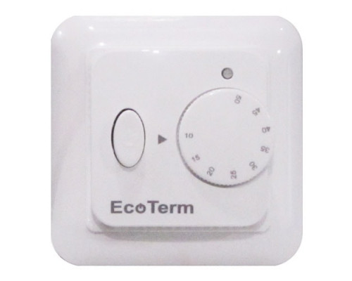 Механический Терморегулятор для теплого пола EcoTerm mex Белый