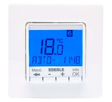 Программируемый Терморегулятор для теплого пола Eberle FIT 3F Белый