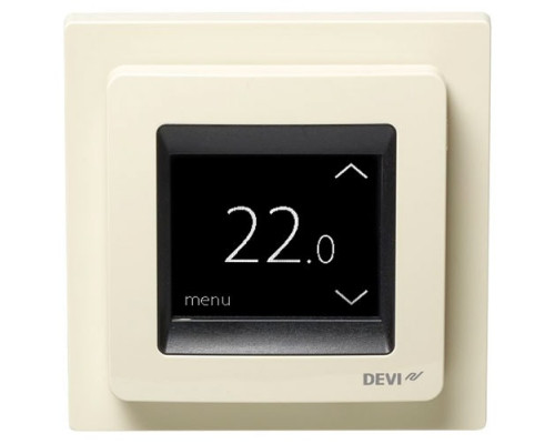 Терморегулятор для теплого пола DEVIreg Touch Бежевый 