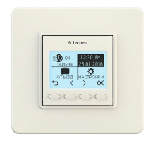 Програмований терморегулятор для теплого пола Terneo PRO Бежевий