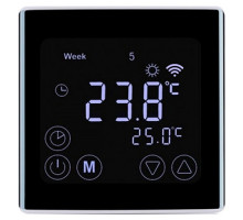 Программируемый Терморегулятор для теплого пола Ecoterm BSN WI-FI Черный