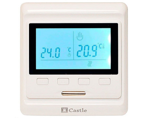 Терморегулятор для теплого пола Castle Е53.716 Белый