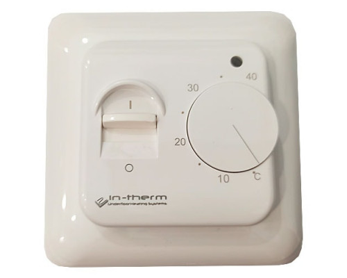 Механический Терморегулятор для теплого пола In-Term RTC-70 Белый