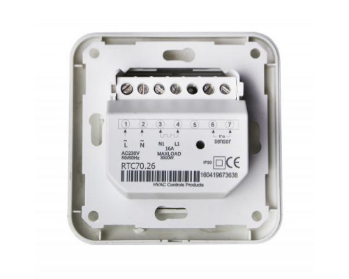 Механический Терморегулятор для теплого пола In-Term RTC-70 Белый