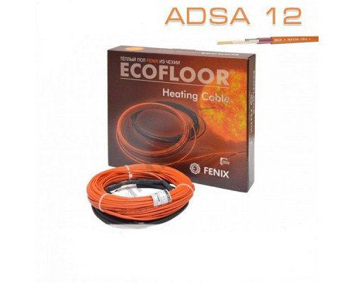 Ультратонкий нагрівальний кабель Fenix ​​Ultra ADSA 12 Вт/м для укладання в плитковий клей (1.7м2/225Вт)