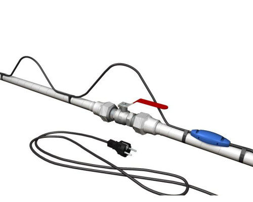Нагрівальний кабель із вбудованим термостатом PFP 12 Вт/м для обігріву труб (3м/36Вт)