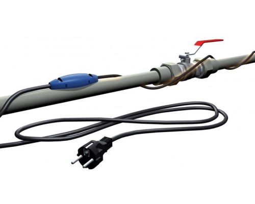 Нагрівальний кабель із вбудованим термостатом PFP 12 Вт/м для обігріву труб (3м/36Вт)