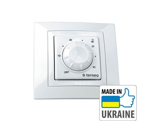Механический Терморегулятор для теплого пола Terneo RTP UNIC Белый