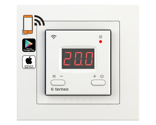 WI FI Терморегулятор для теплого пола Terneo AX UNIC Белый
