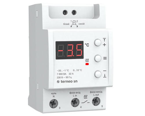 Терморегулятор для теплого пола terneo SN Білий